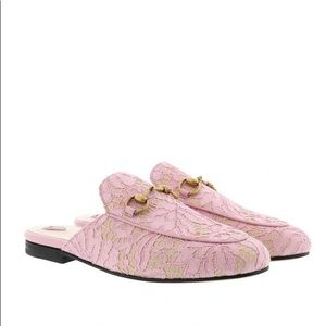 GUCCI PINK LACE PRINCETOWNS
